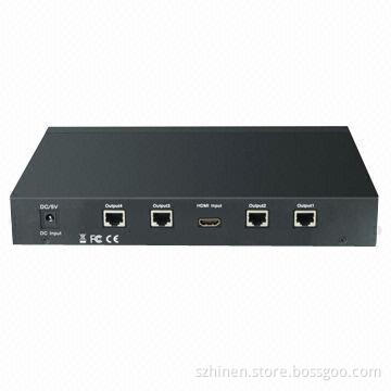 HDMI 4-port Splitter Amplifier, up to 50 Meters